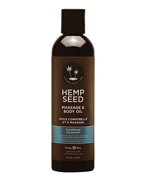 Hemp Seed Massage Oil Sunsational 8 Oz