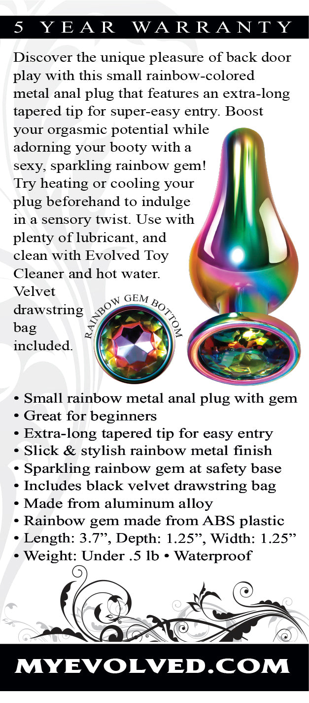 Rainbow Metal Plug Small