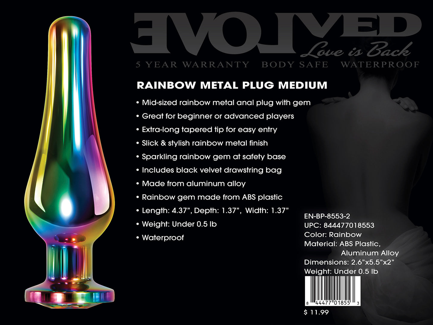 Rainbow Metal Plug Medium