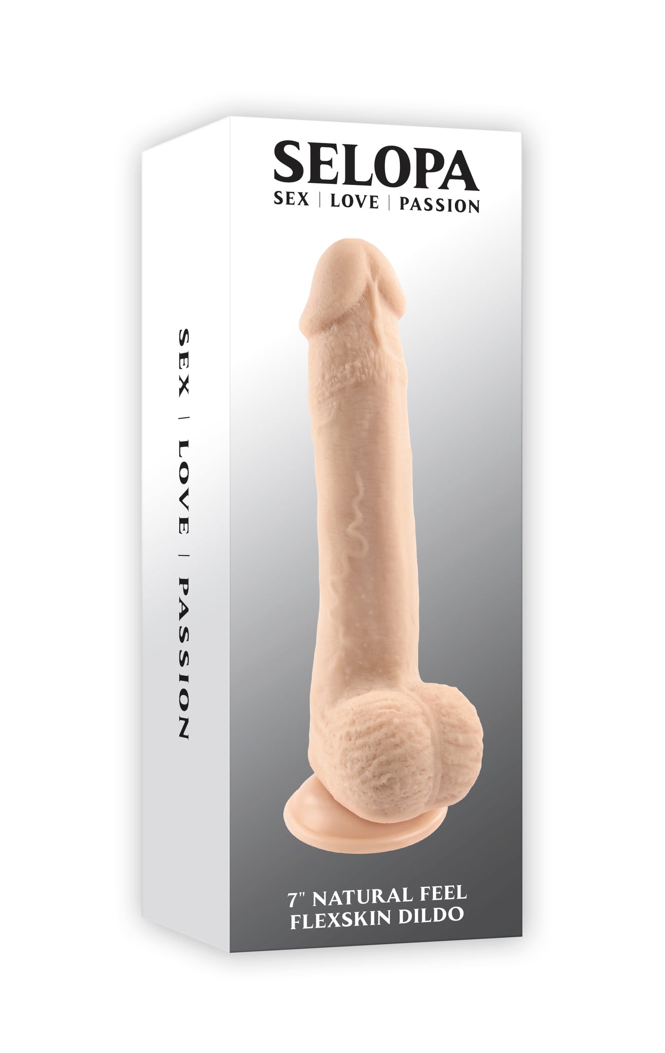 Selopa 7 In Natural Feel Flexskin Dildo Light