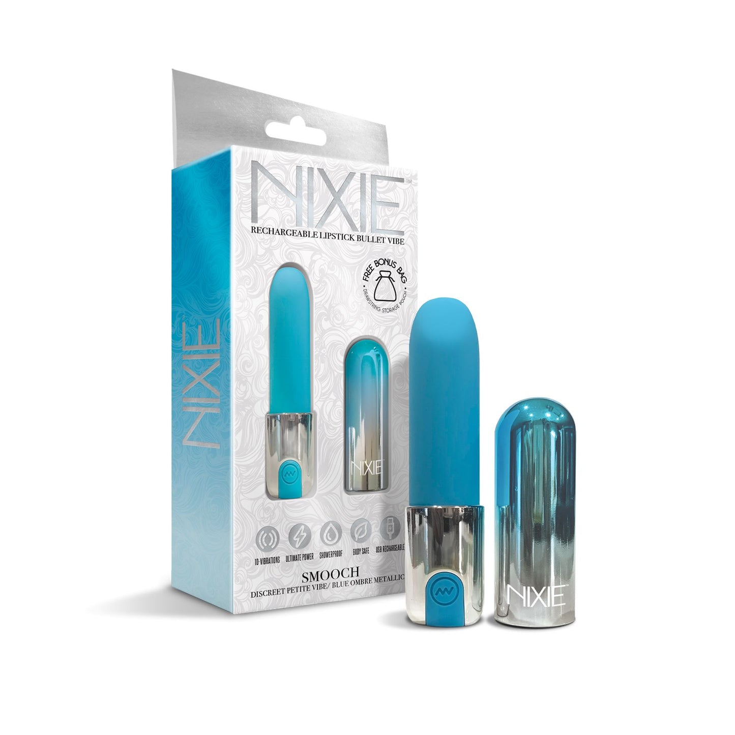 Nixie Lipstick Vibrator Blue Ombre