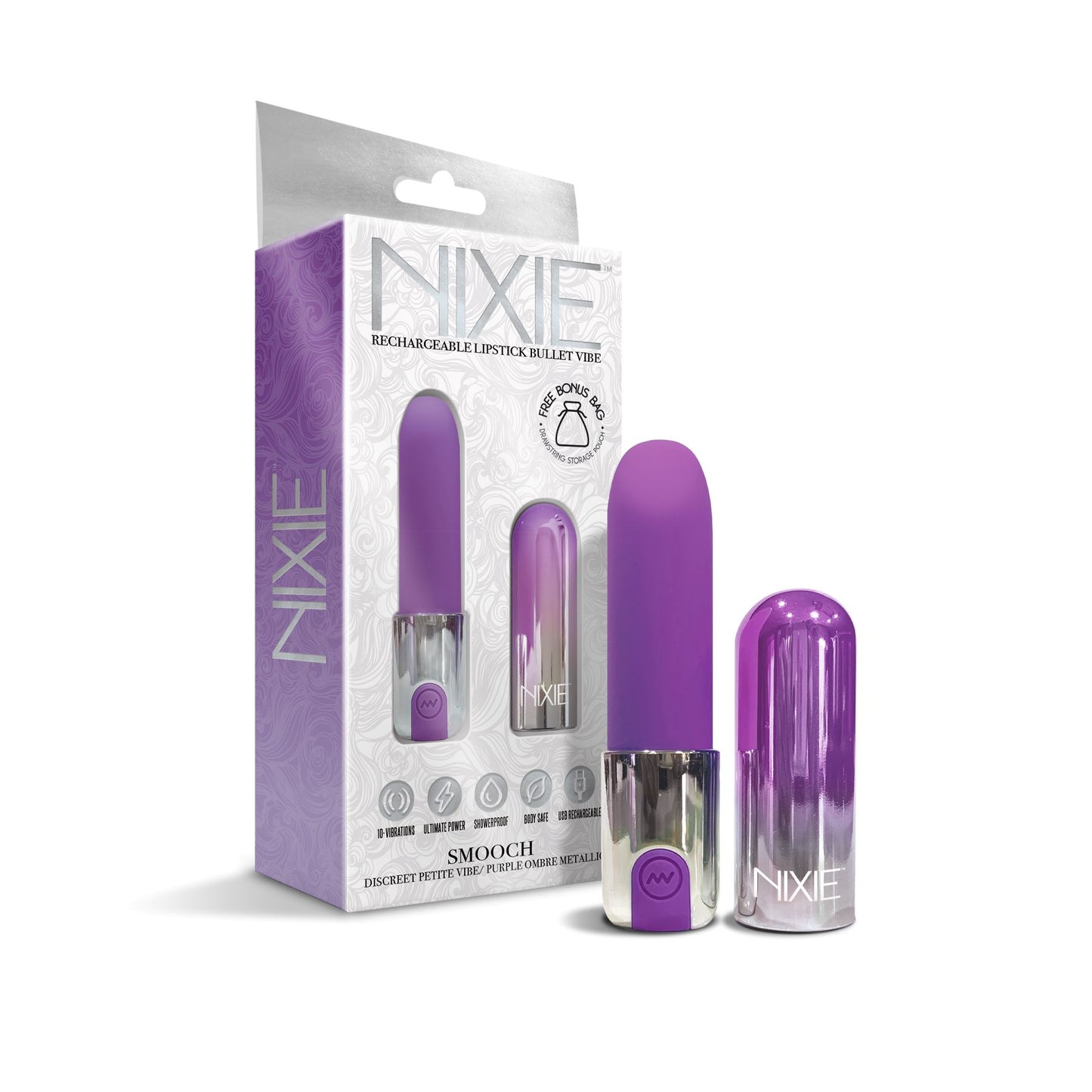 Nixie Lipstick Vibrator Purple Ombre