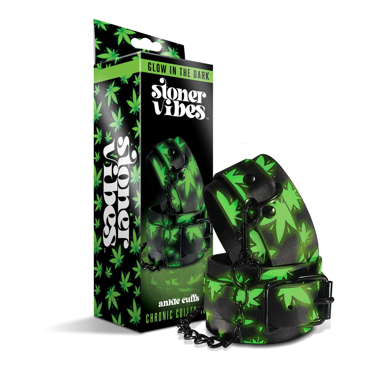 Stoner Vibes Ankle Cuffs Glow In The Dark Chronic Collection