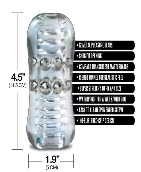 Mstr B8 Clear-view Beaded Stroker Head Banger