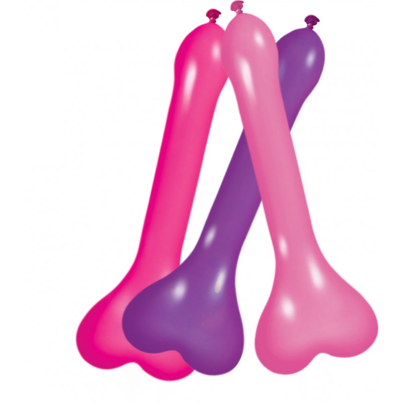 Pecker Balloons Asst 6pc Box