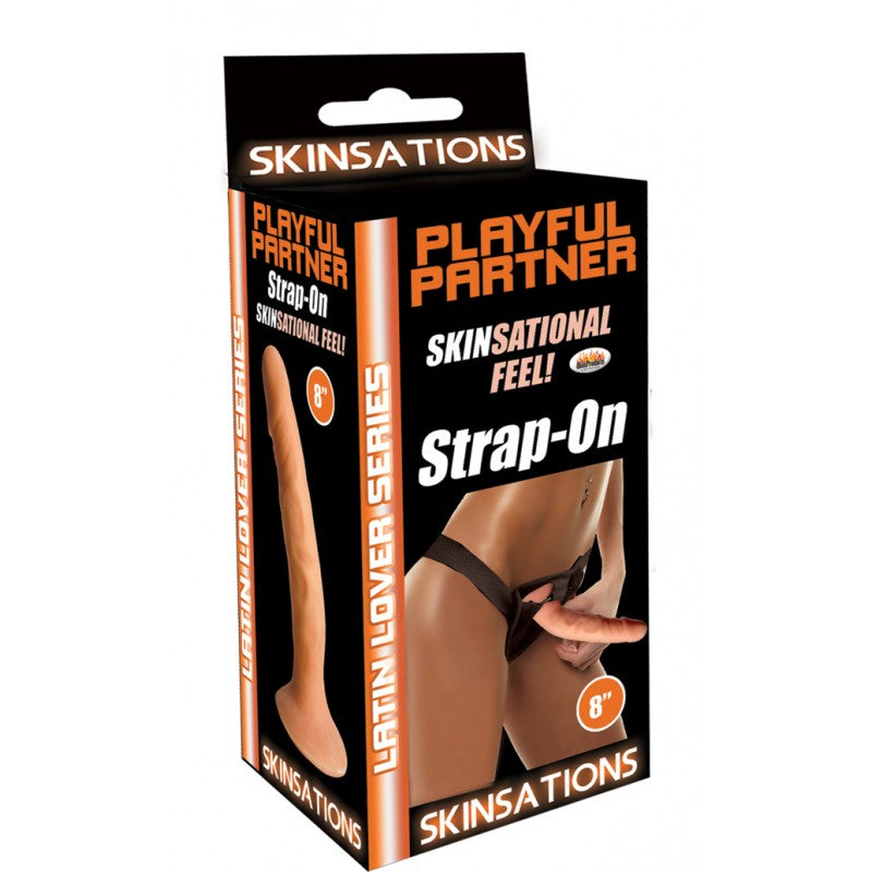 Skinsations Latin Lover Playful Partner 8 Strap On "