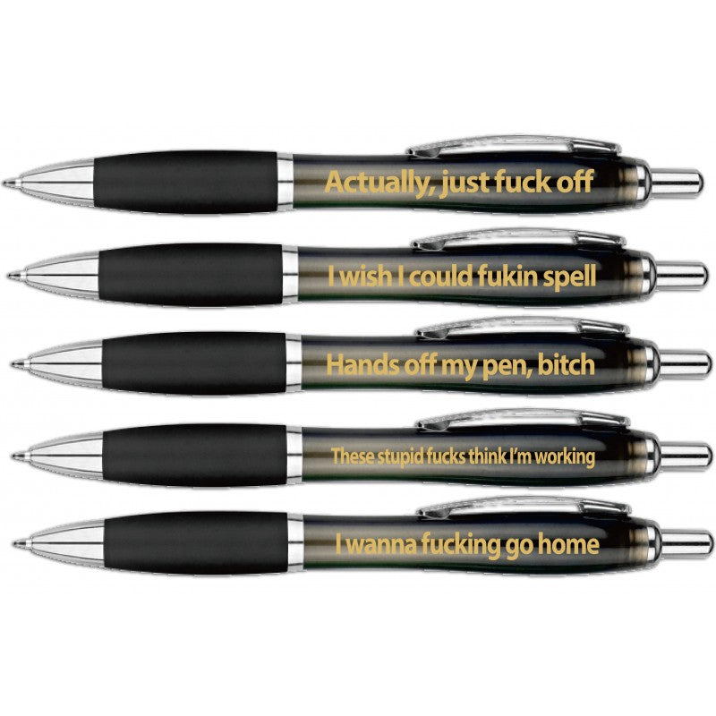 Outrageous Office Pens Asst Sayings 5 Pk