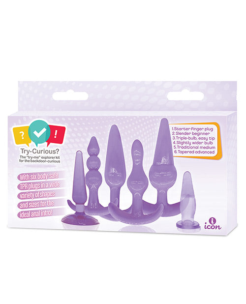 Try-curious Anal Plug Kit Purple