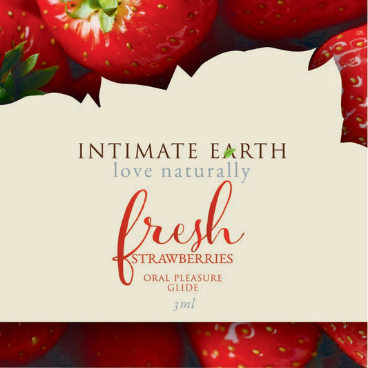 Intimate Earth Strawberry Foil Pack 3ml (eaches)