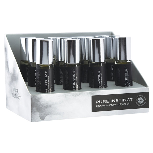 Pure Instinct Pheromone Oil Cologne For Him Roll-on 12 Pc Display