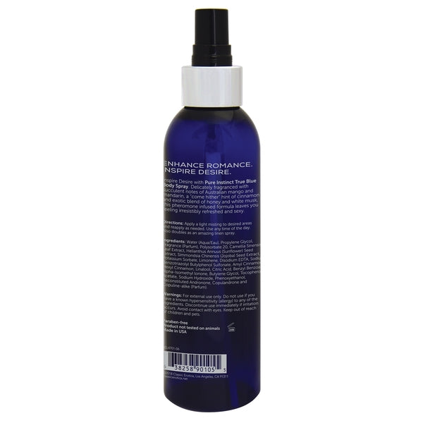 Pure Instinct Body Spray True Blue 6 Oz