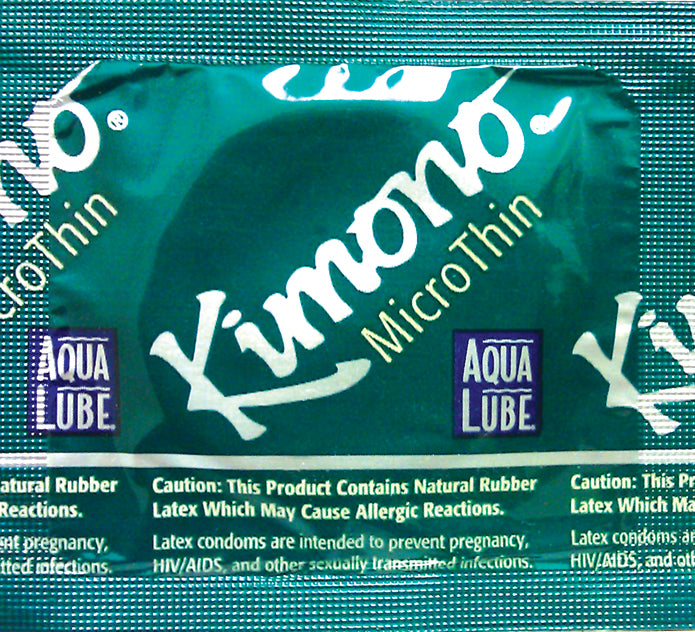 Kimono Microthin W/ Aqua Lube 3pk