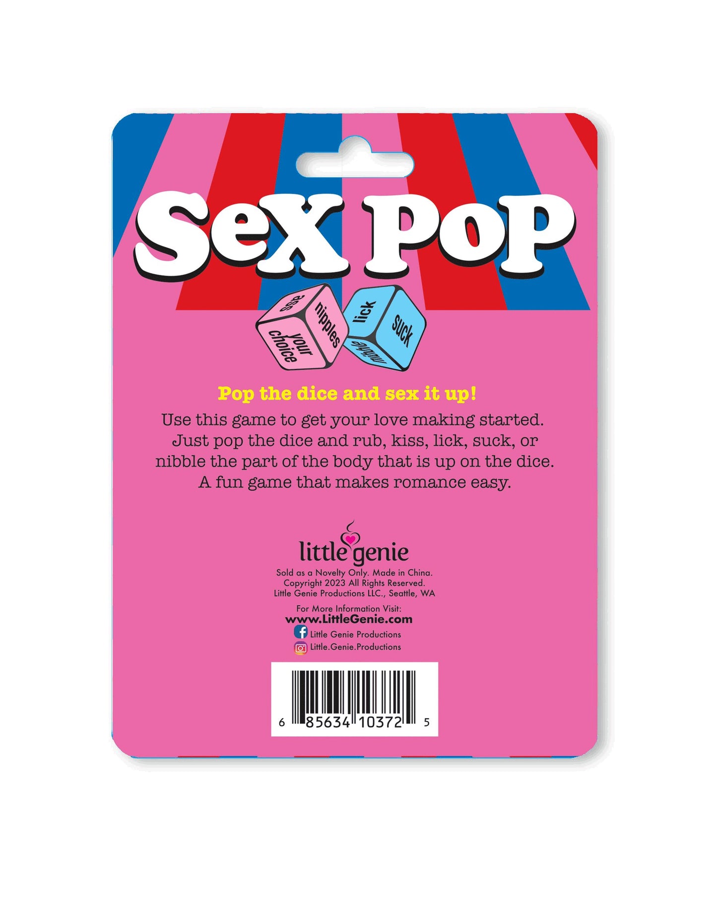 Sex Pop Popping Dice Game