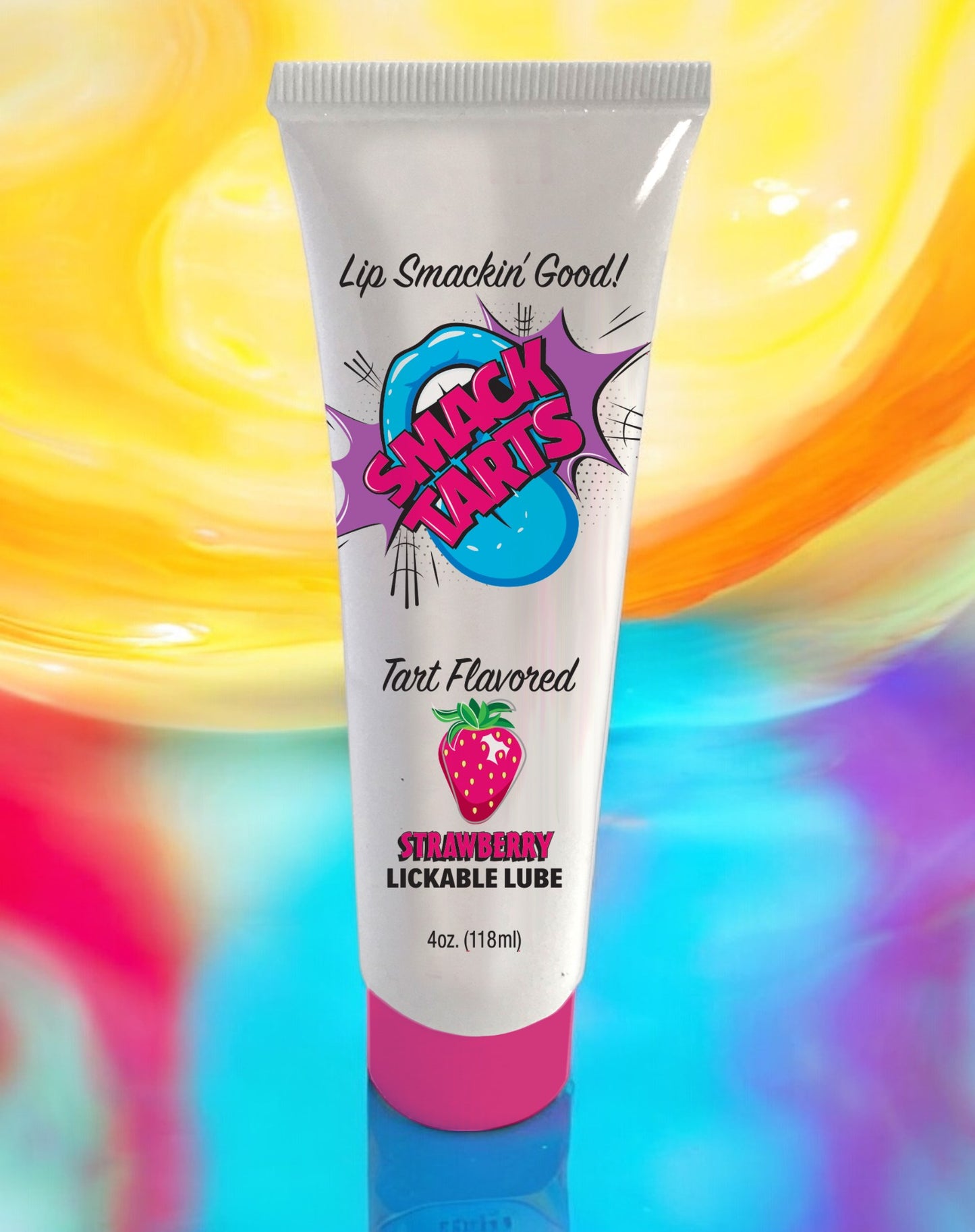 Smack Tarts Lickable Lube Sour Strawberry 4 Oz