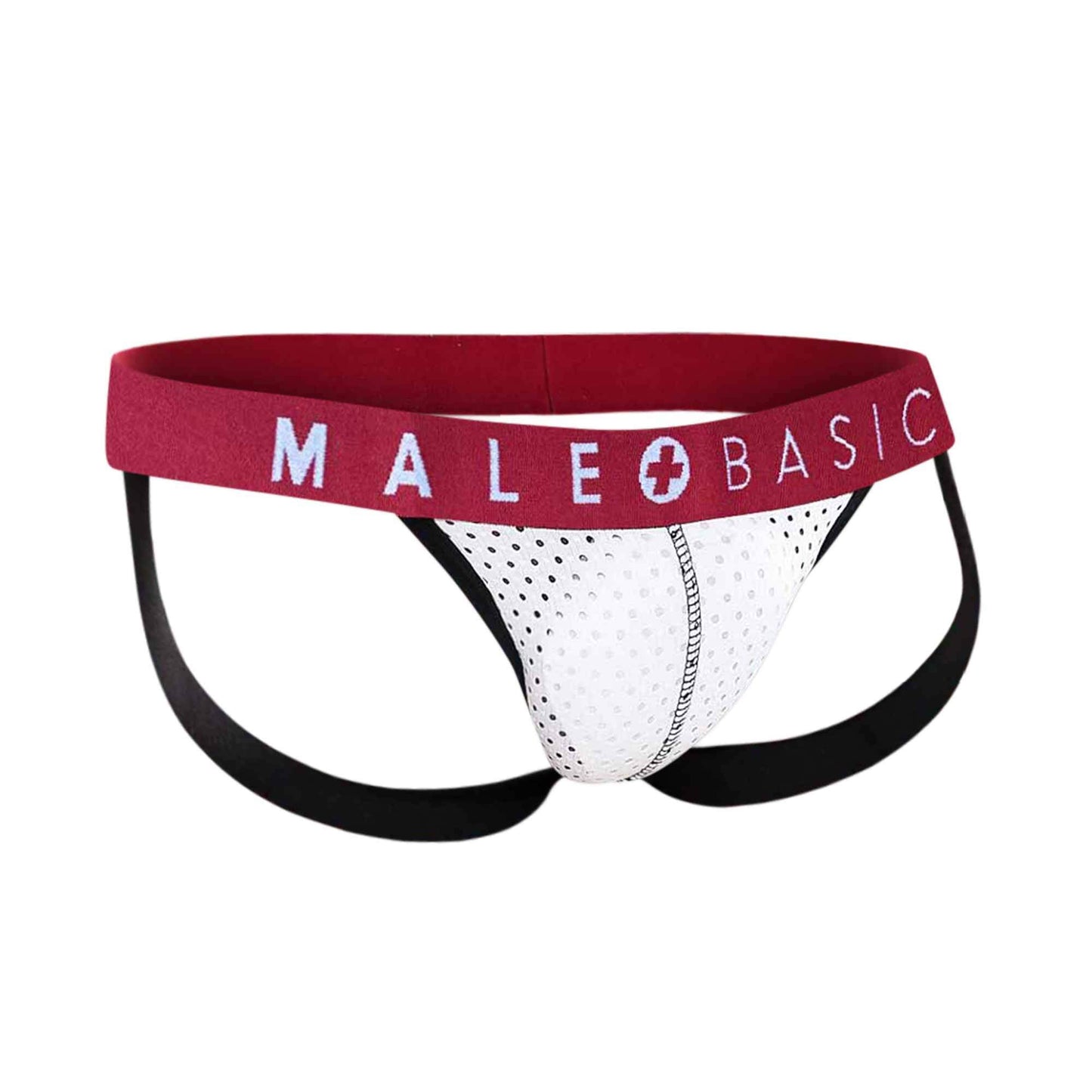 Mb Spot Jockstrap White Medium