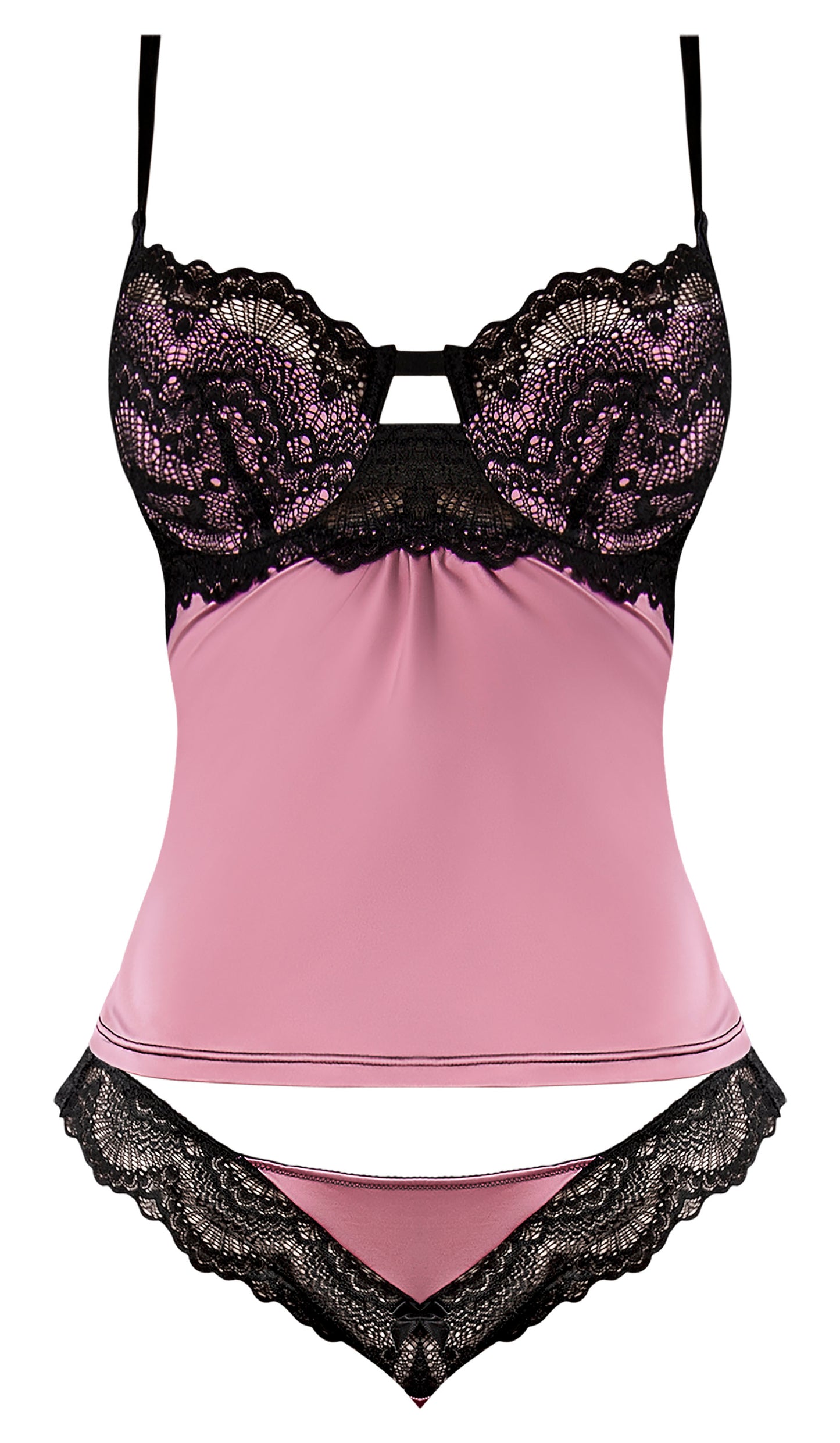 Sensual Desires Cami & Cheeky Panty Mauve L/xl