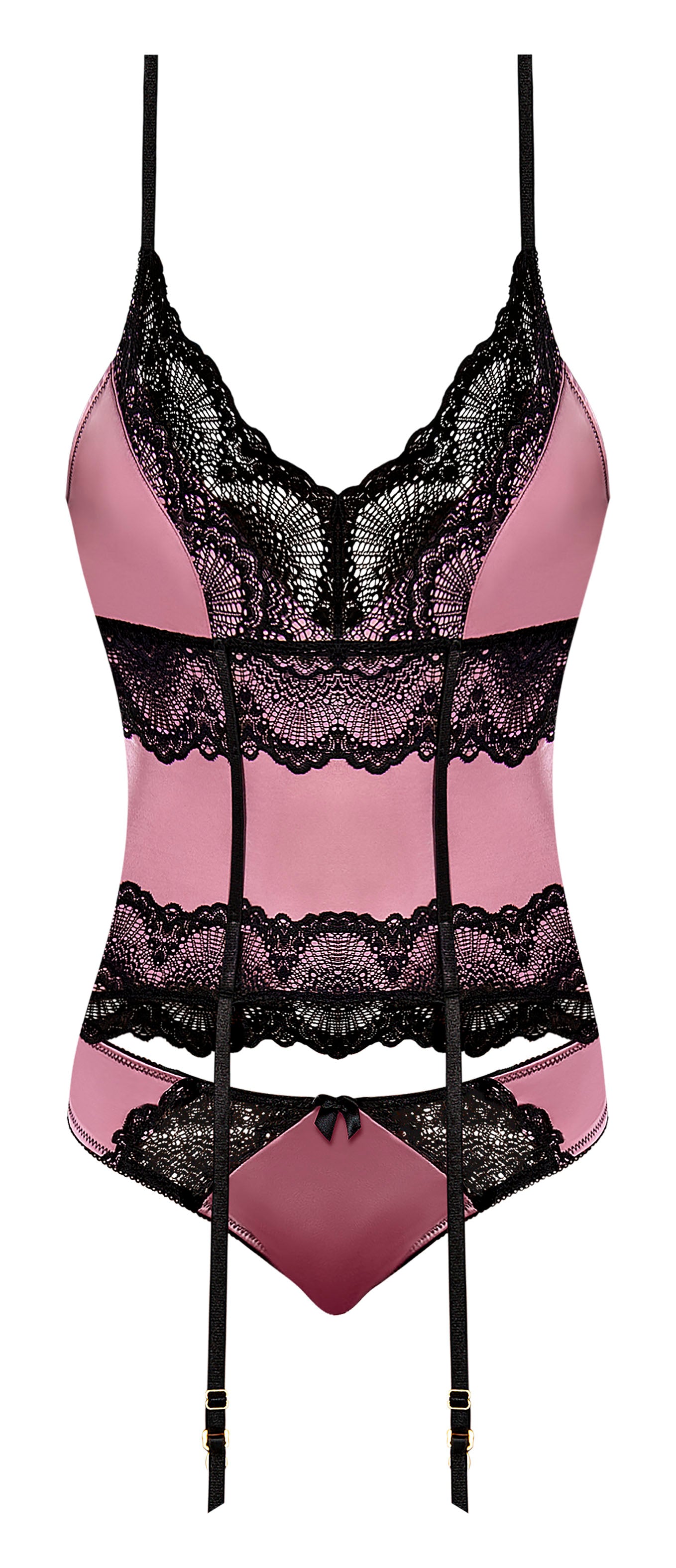 Sensual Desires Basque & Tanga Set Mauve L/xl