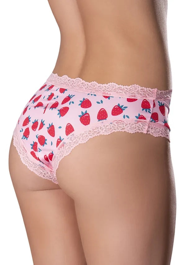 Crotchless Boy Short 2xl Strawberry