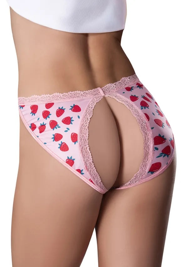 Split Back Panty 2xl Strawberry