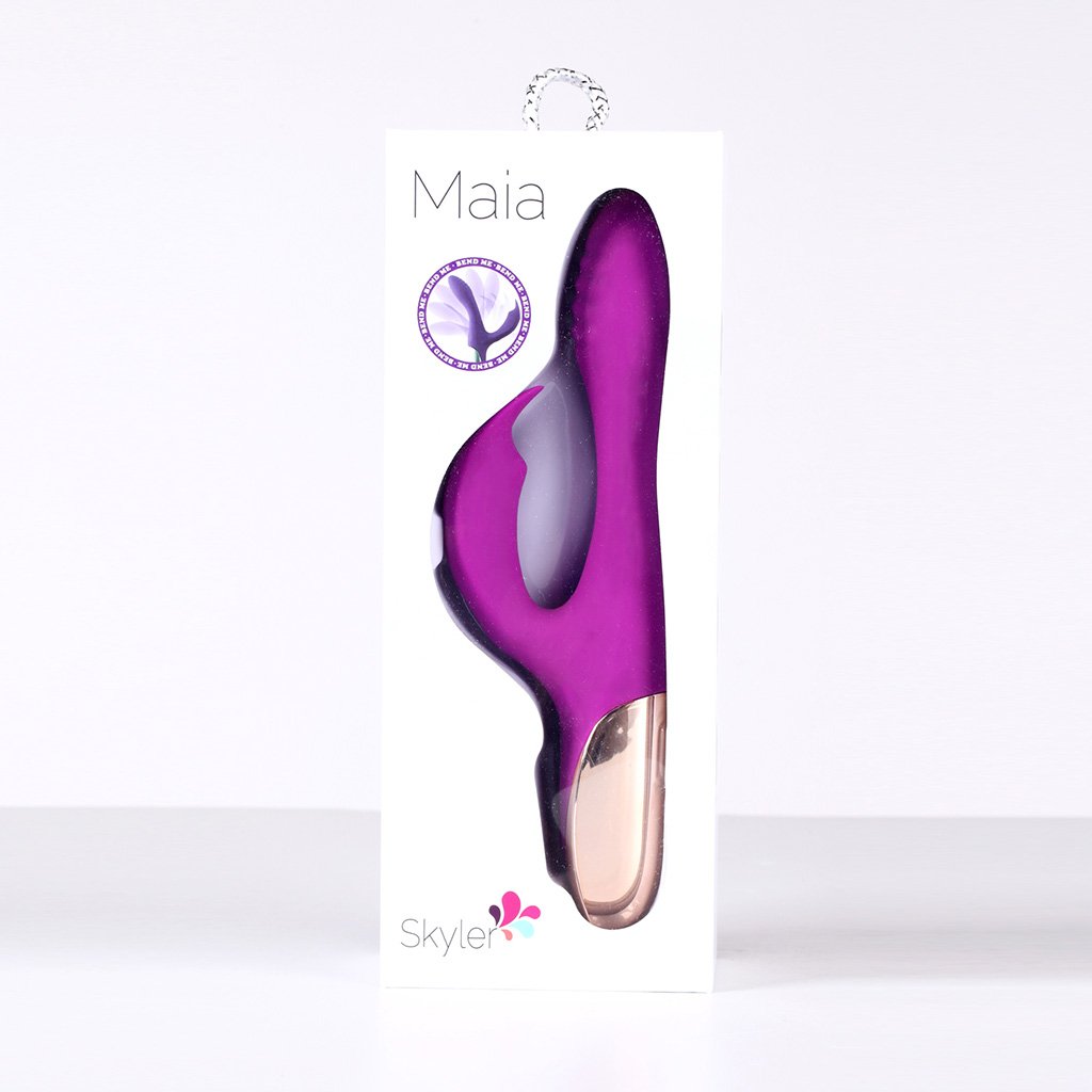 Skyler Silicone Bendable Purple Rabbit