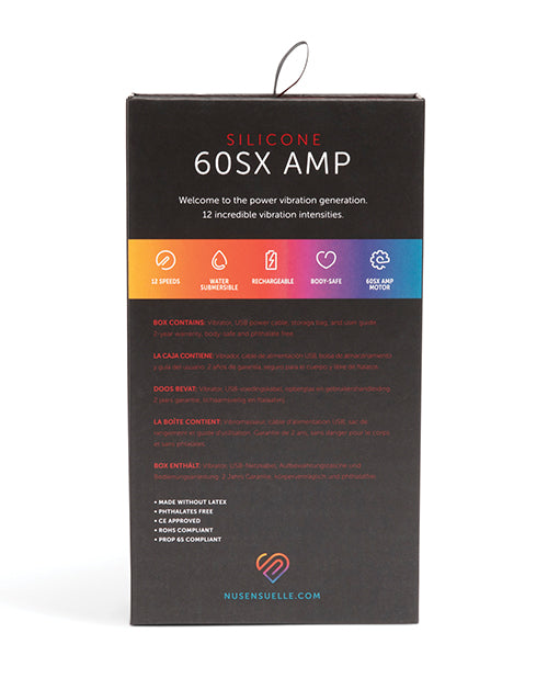 Sensuelle 60sx Amp Silicone Bullet Black