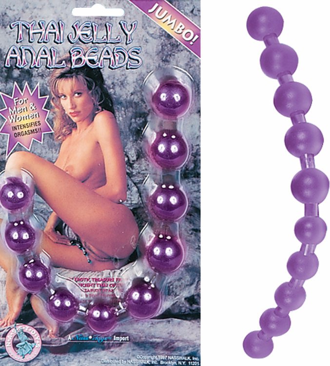 Thai Jelly Anal Beads-purple