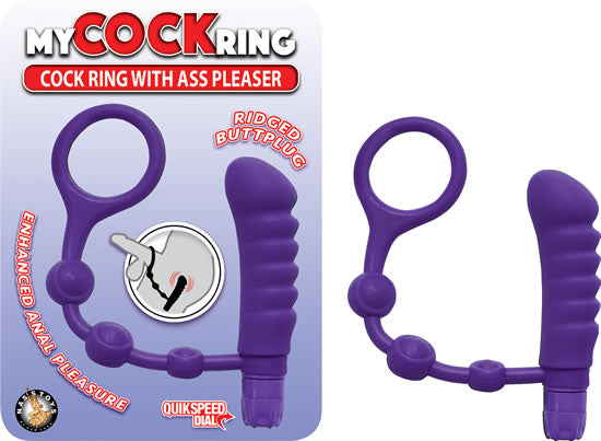 My Cockring W/ass Pleaser Purple