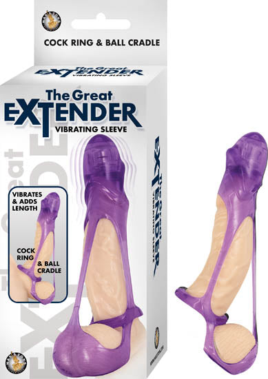 The Great Extender Vibrating Sleeve Purple