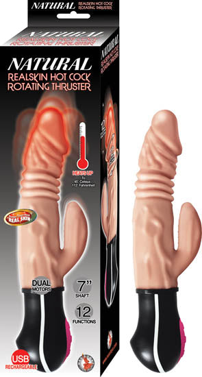 Natural Realskin Hot Cock Rotating Thruster