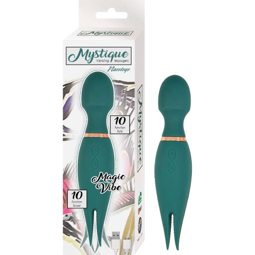 Mystique Vibrating Magic Wand Green