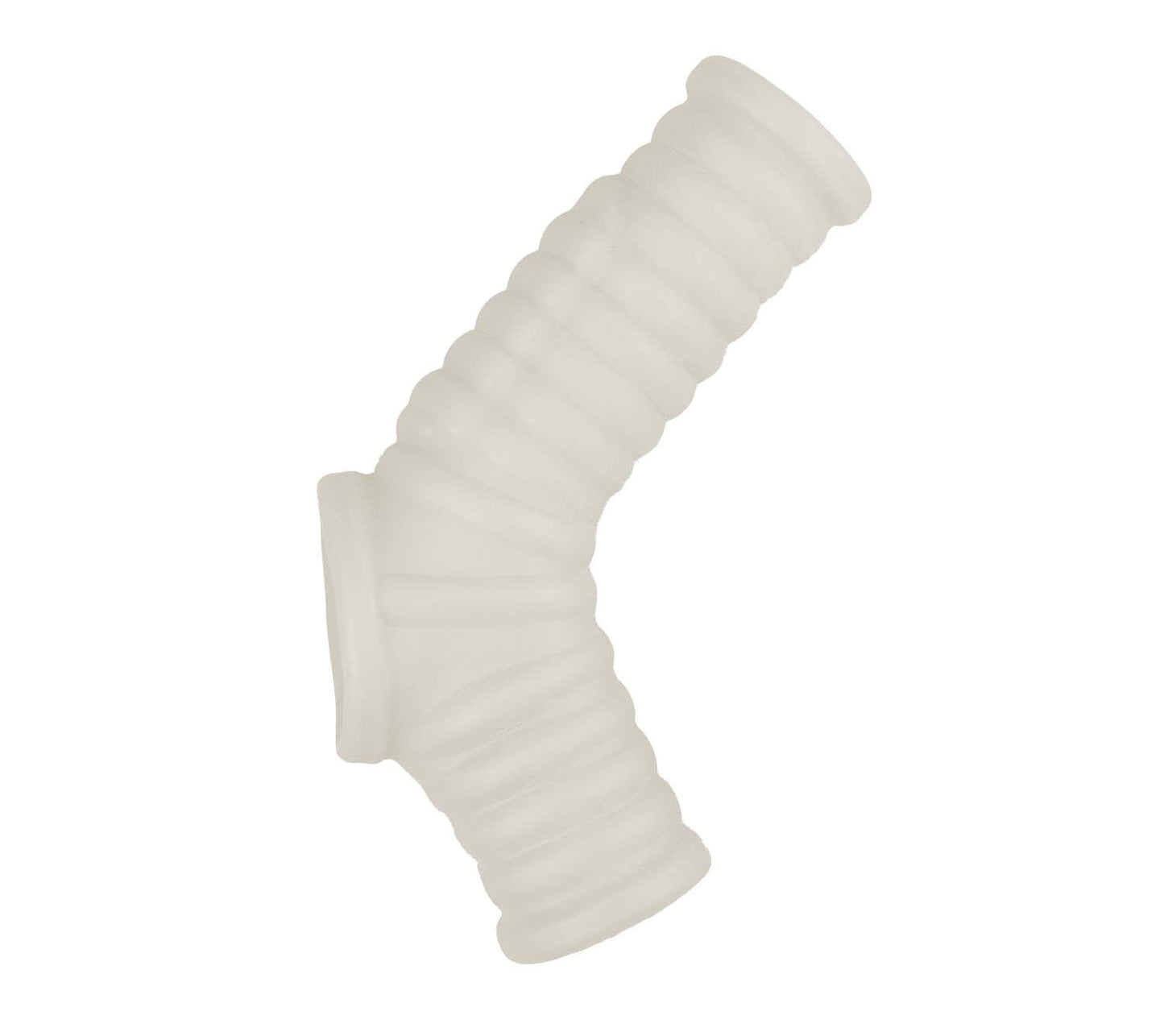 Vibrating Power Sleeve Ribbed Fit White