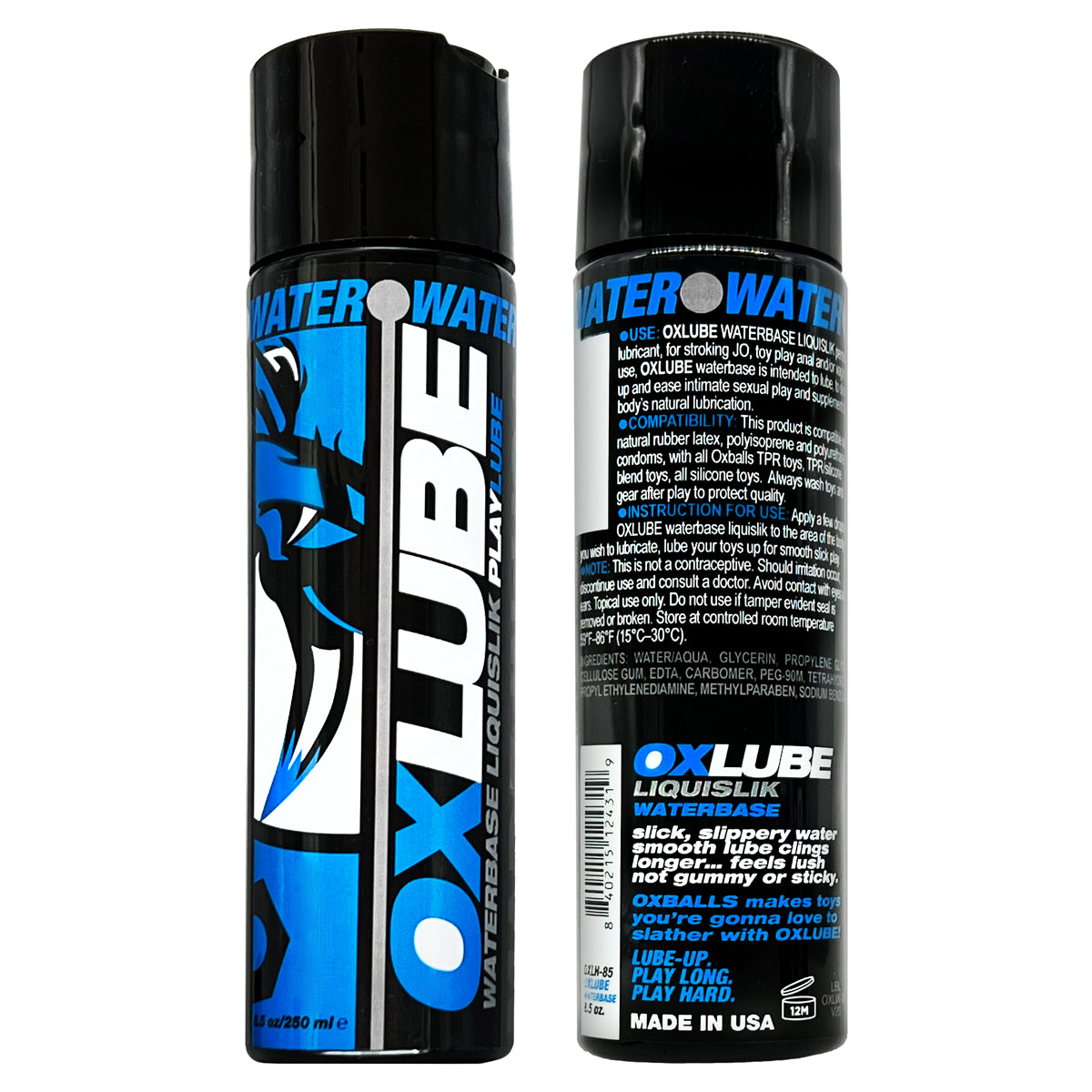 Oxballs Waterbased Lube 8.5 Oz