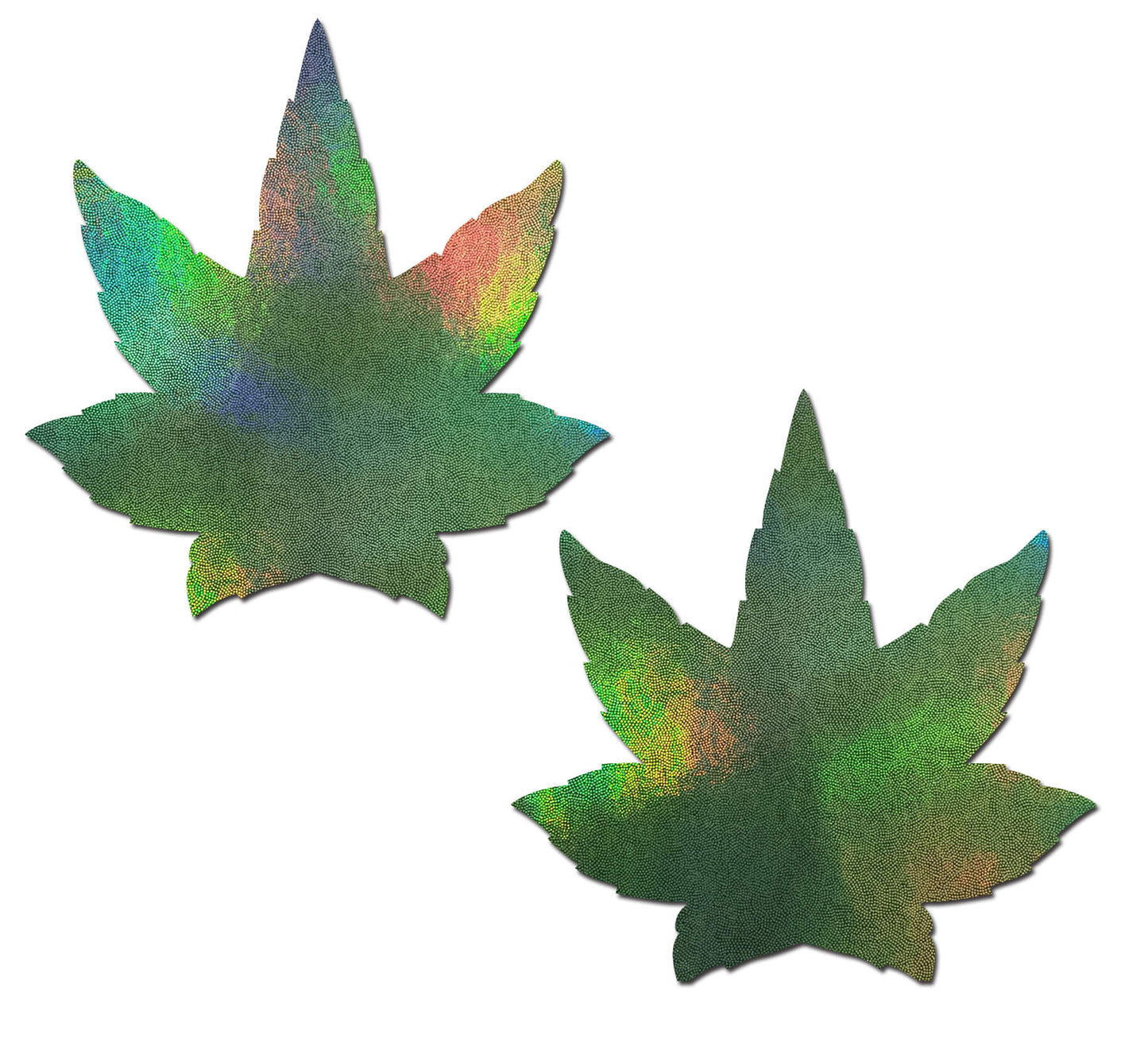 Pastease Indica Pot Leaf Green Holographic Weed