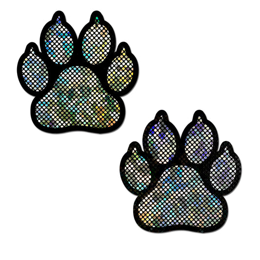 Pastease Paw Print Silver Shattered Disco Ball