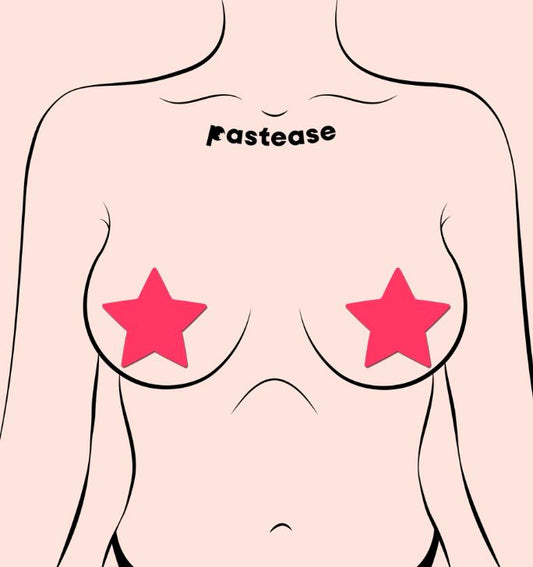 Pastease Star Glow In The Dark Neon Pink