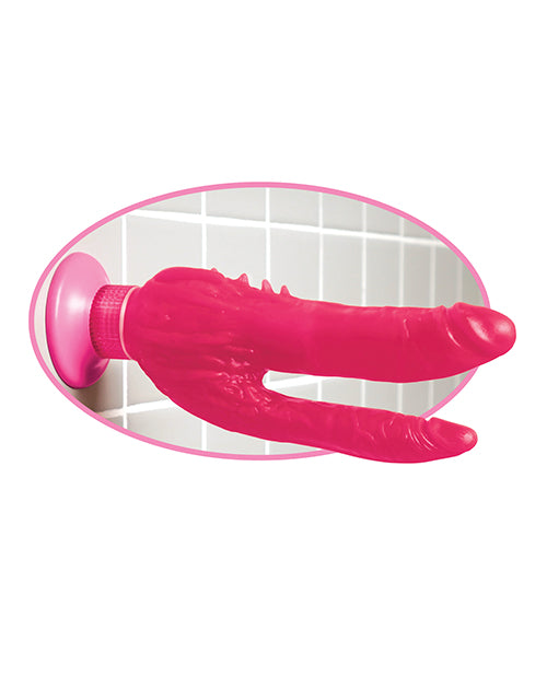 Waterproof Double Penetrator Wall Banger Pink