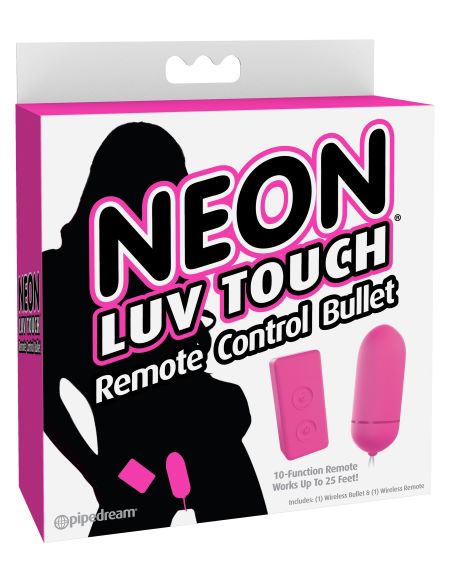 Neon Luv Touch Remote Control Bullet Pink