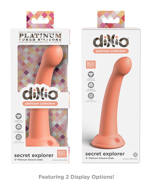 Dillio Platinum 6in Secret Explorer Peach