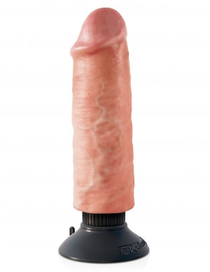 King Cock 6 In Cock Flesh Vibrating