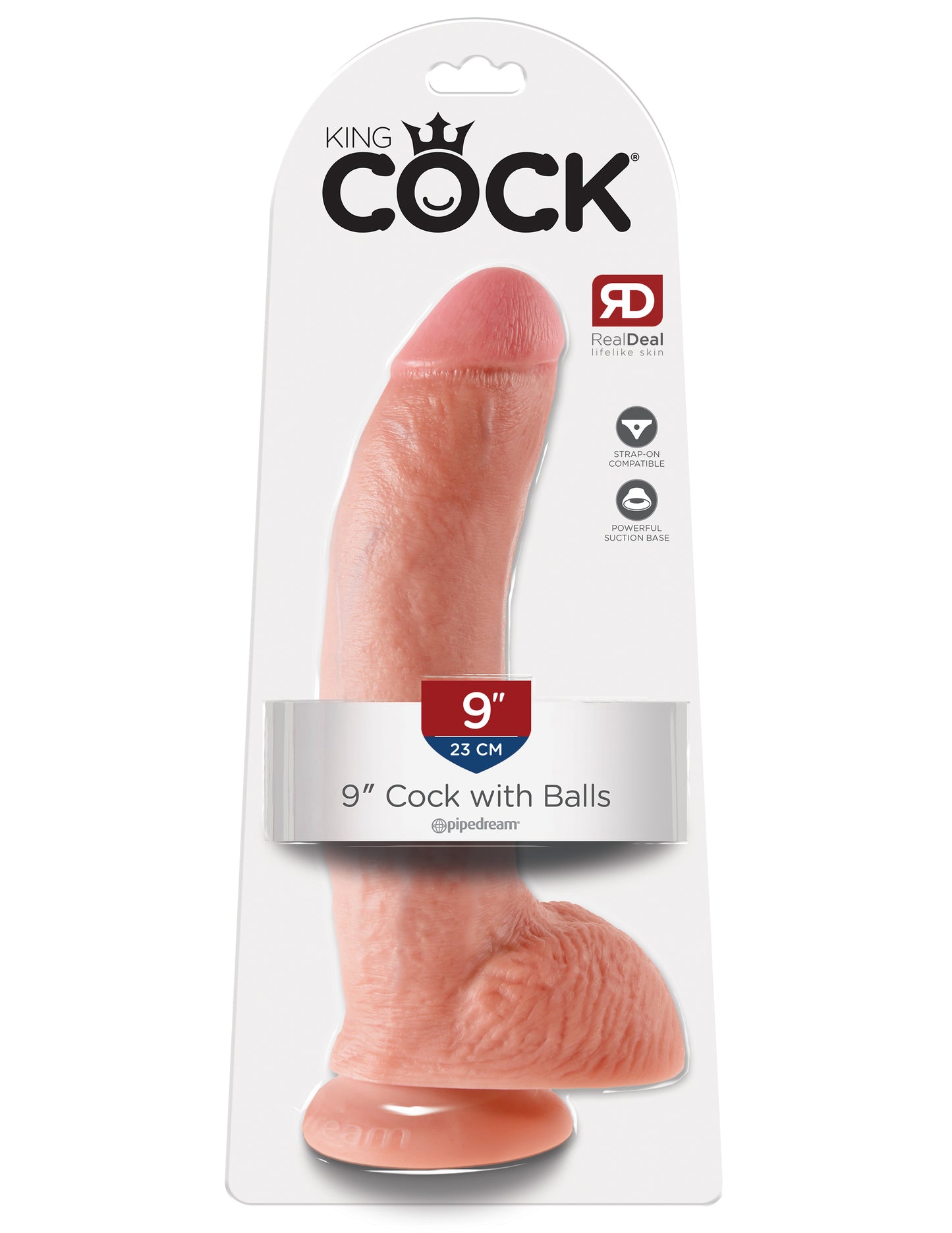 King Cock 9 In Cock W/balls Flesh