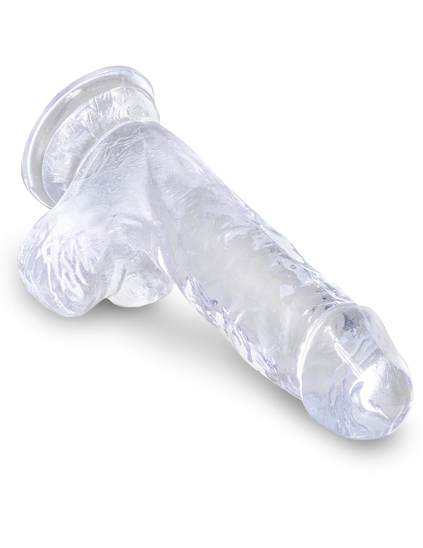 King Cock Clear 5 In Cock W/ Balls