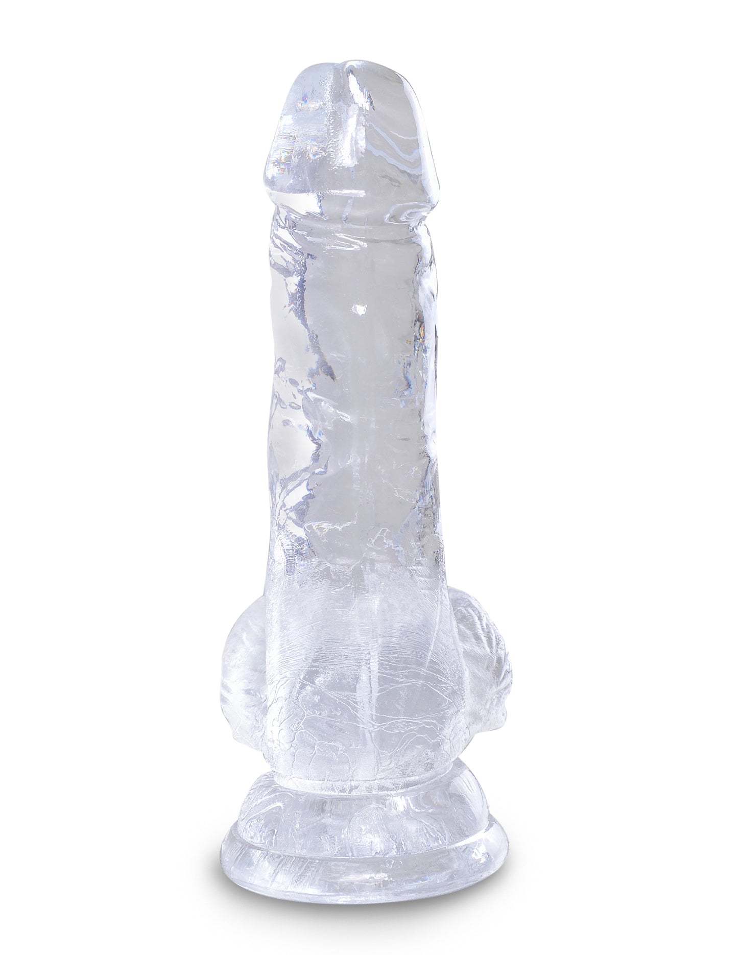 King Cock Clear 5 In Cock W/ Balls