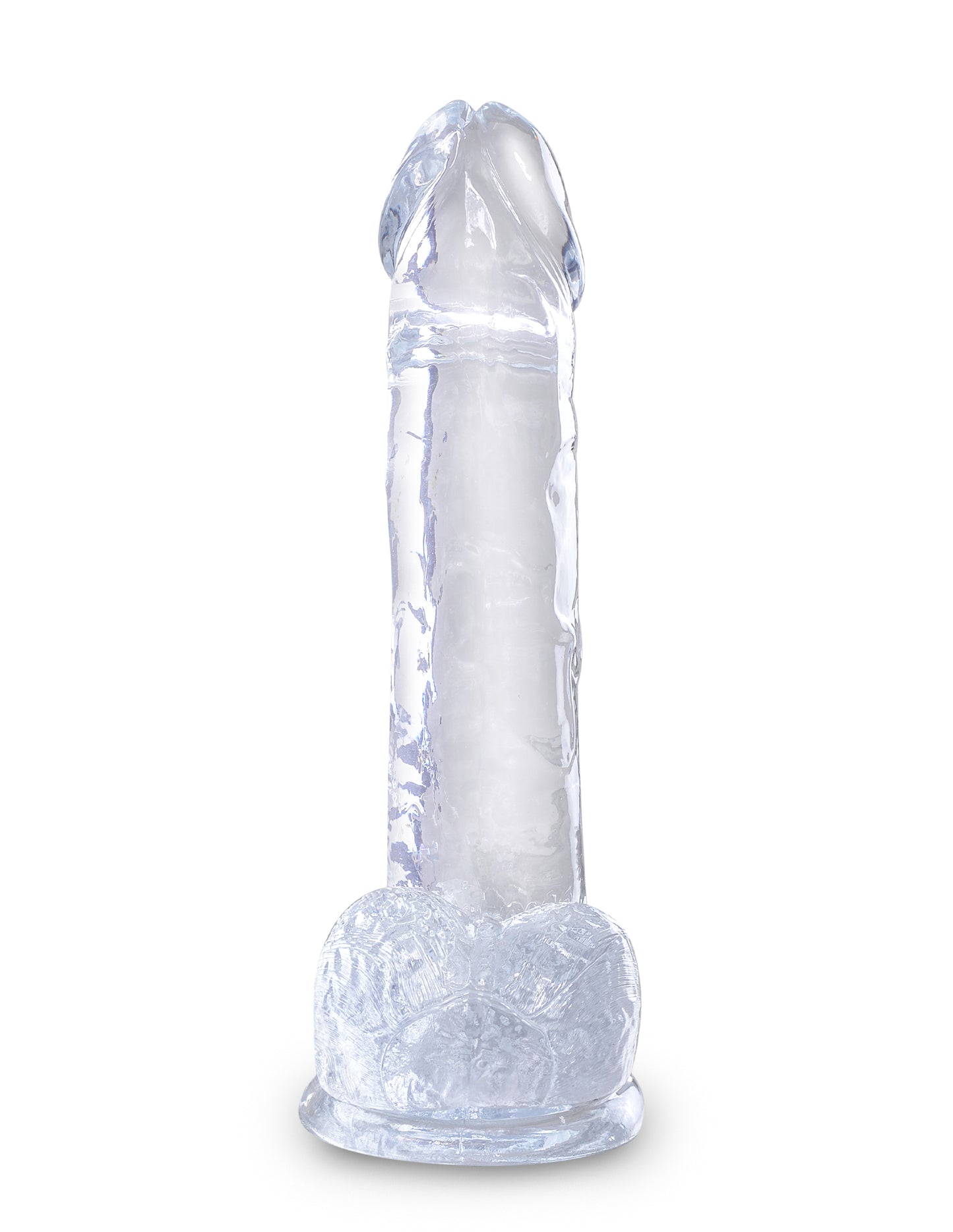 King Cock Clear 7 In Cock W/ Balls