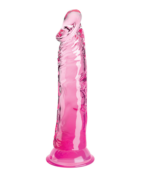 King Cock Clear 8in Pink