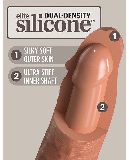 King Cock Elite 6 In Dual Density Tan