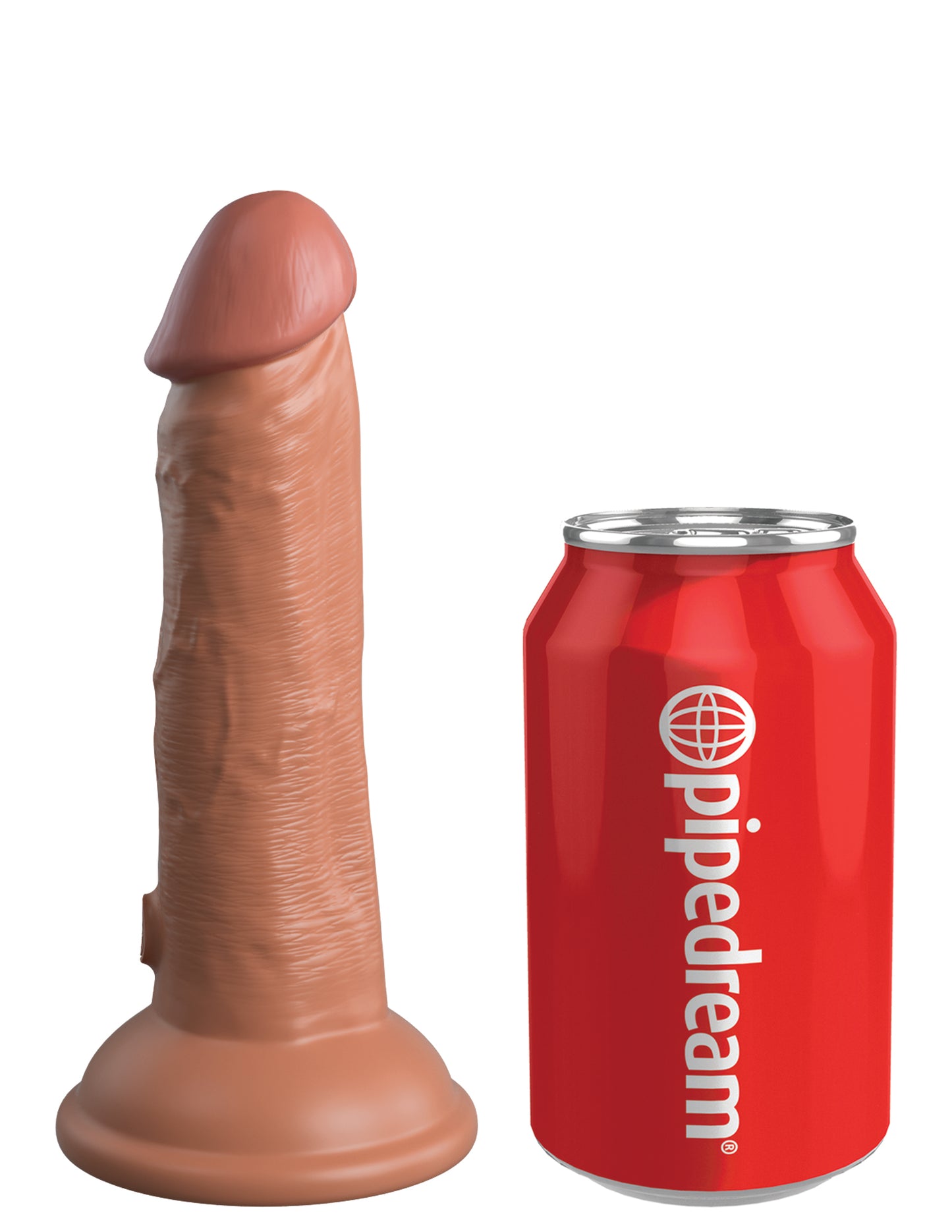 King Cock Elite 6 In Vibrating Dual Density Tan