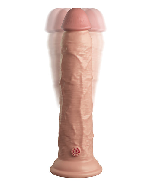 King Cock Elite 9 In Vibrating Dual Density Light