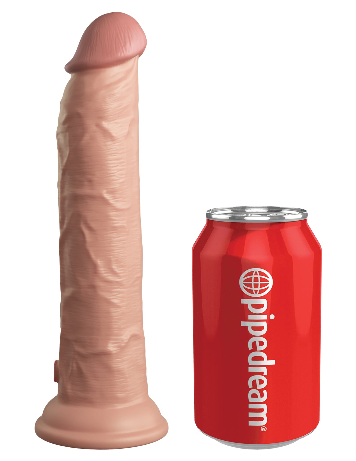 King Cock Elite 9 In Vibrating Dual Density Light