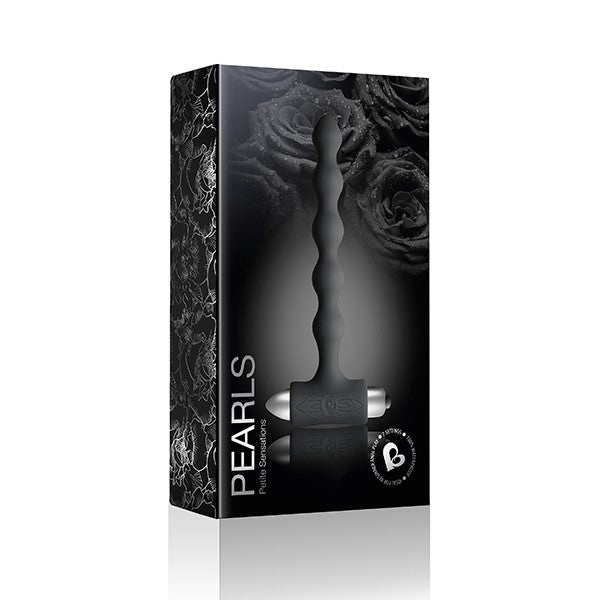 Petite Sensations Pearls Black Plug