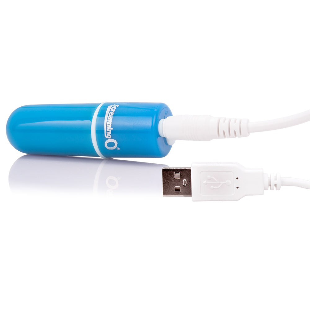 Screaming O Charged Vooom Rechargeable Bullet Vibe Blue